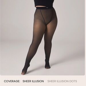 NOOSH Sheer Illusion Black Tights